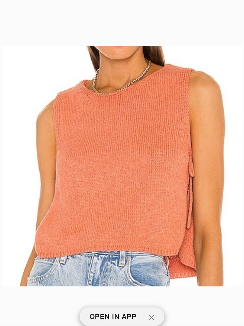 BNWT! Amuse society Avalon knit tank in hobie